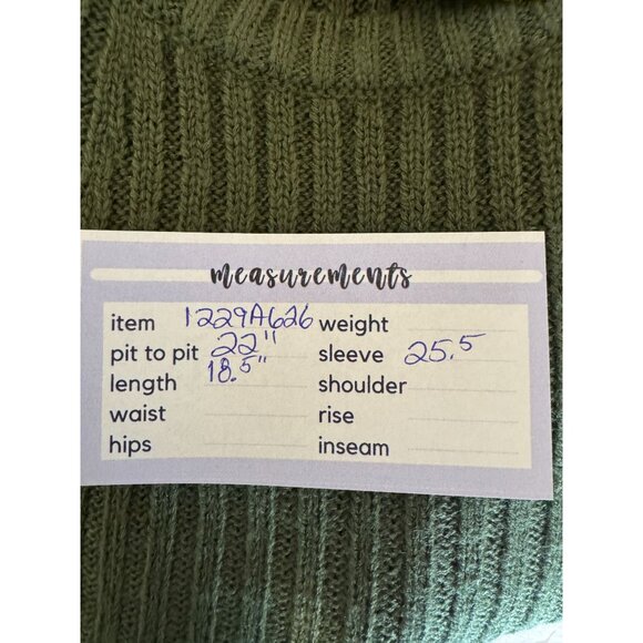 PrettyLittleThing XL Plus Khaki Cropped Rib Knit Jumper - NWT - Picture 9 of 14